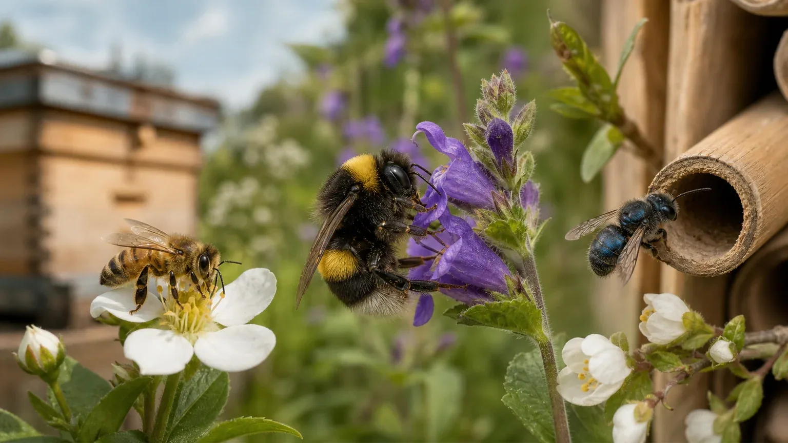 Honey Bee vs Bumblebee vs Solitary Bee: What Is the Difference?