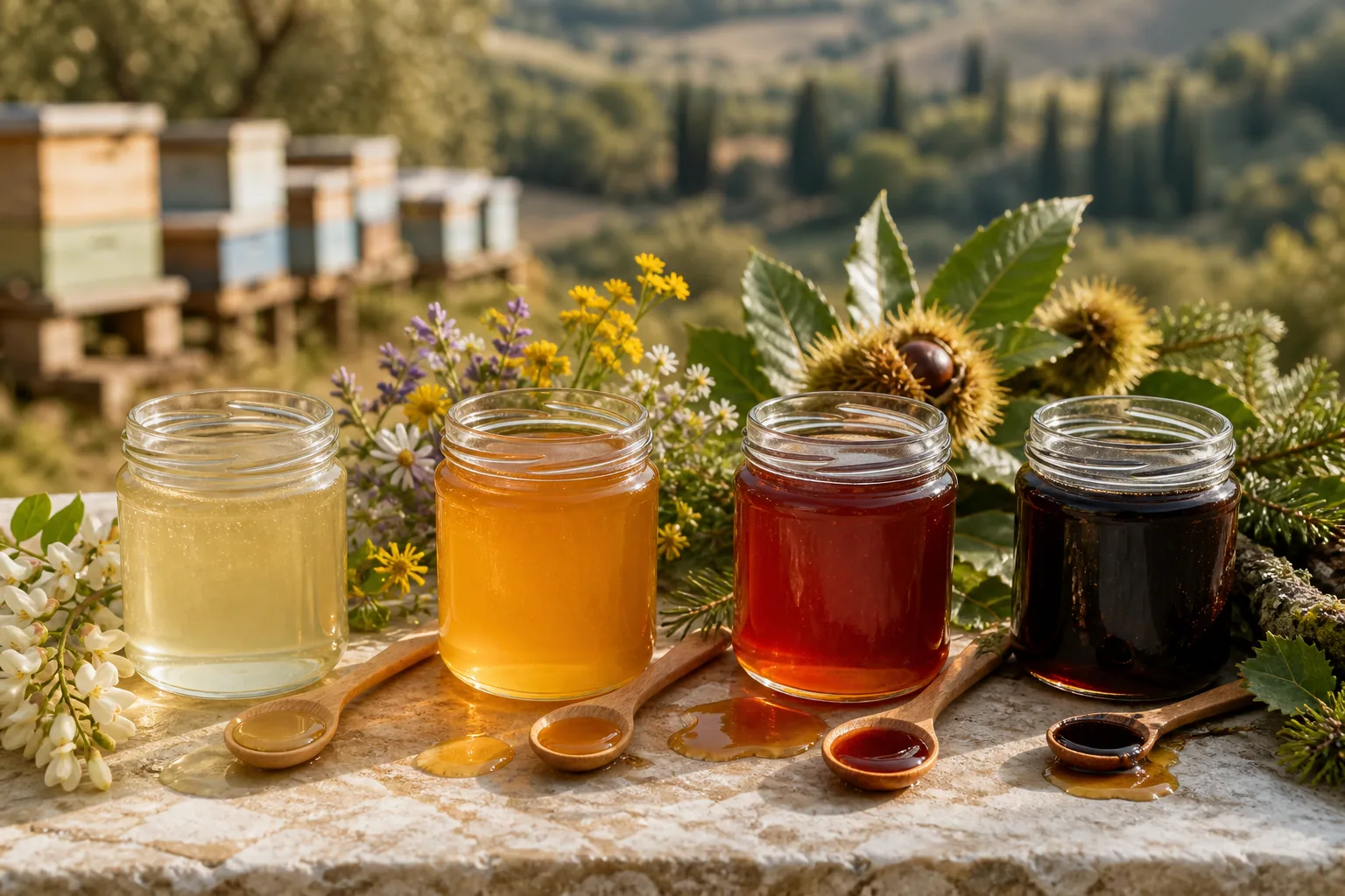 Tuscan Honey Varieties: Acacia, Chestnut & More